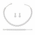 Solitaire Necklace, Earrings & Bracelet Set