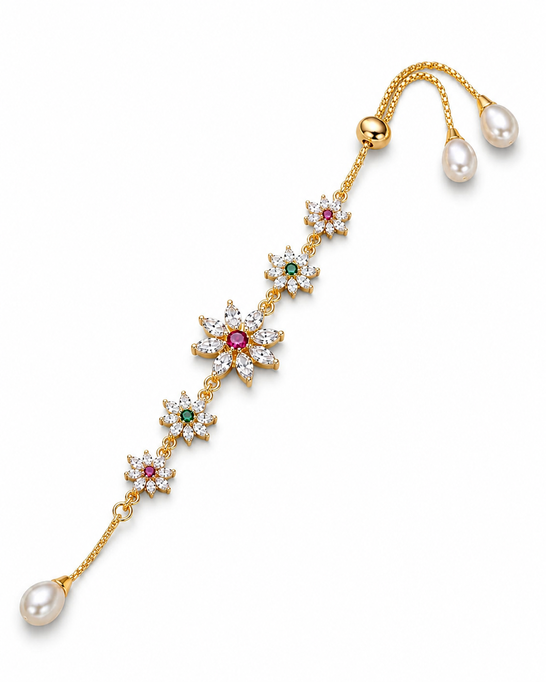 Floral Adjustable Bracelet