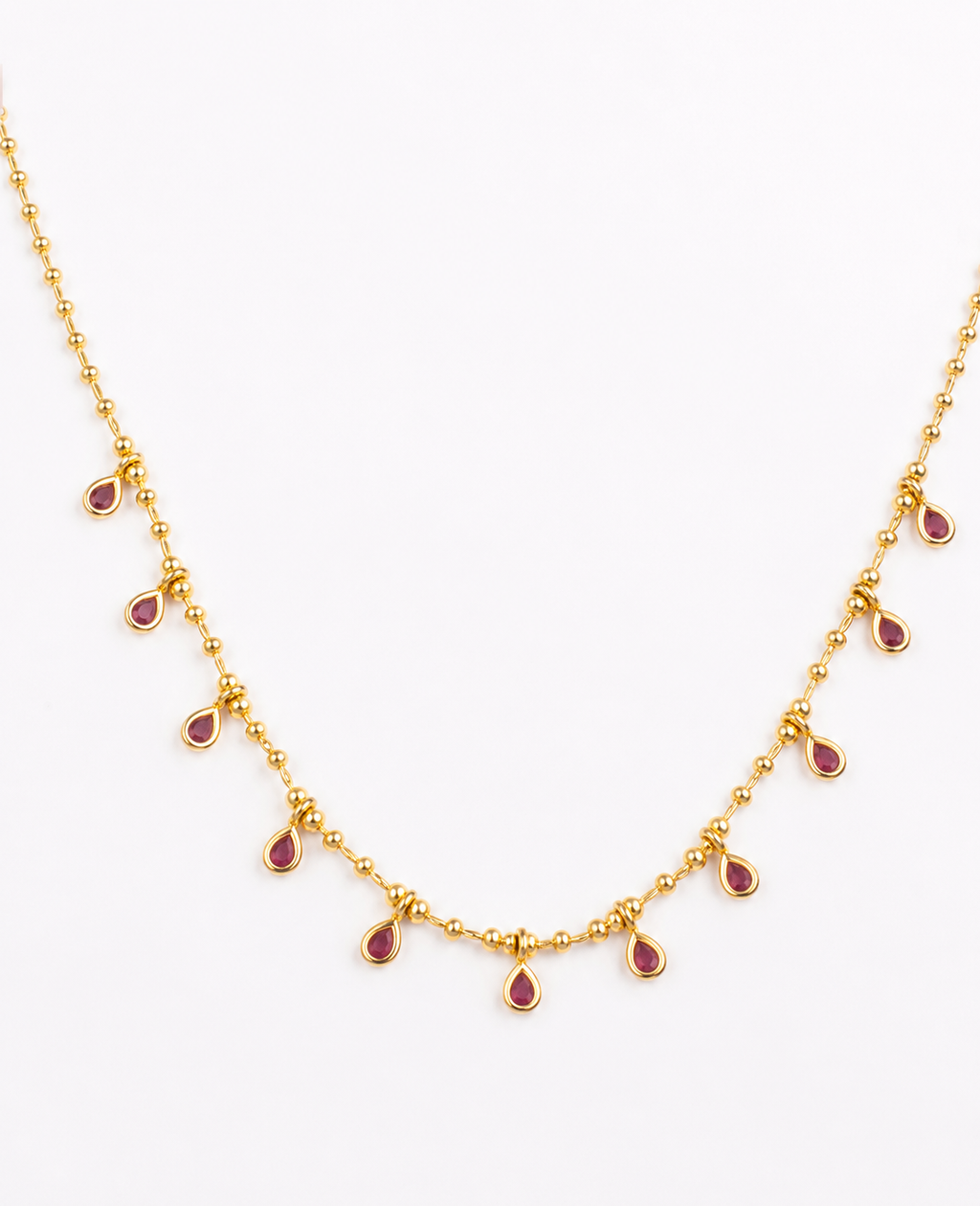 Ruby Drop Necklace