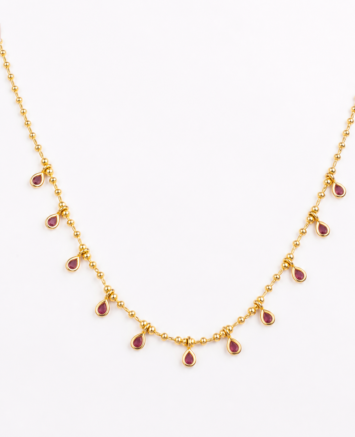 Ruby Drop Necklace