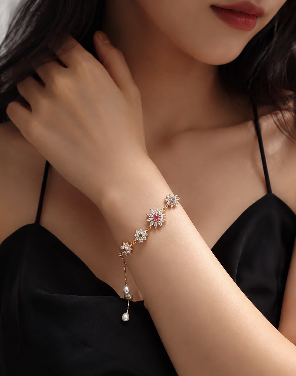Floral Adjustable Bracelet