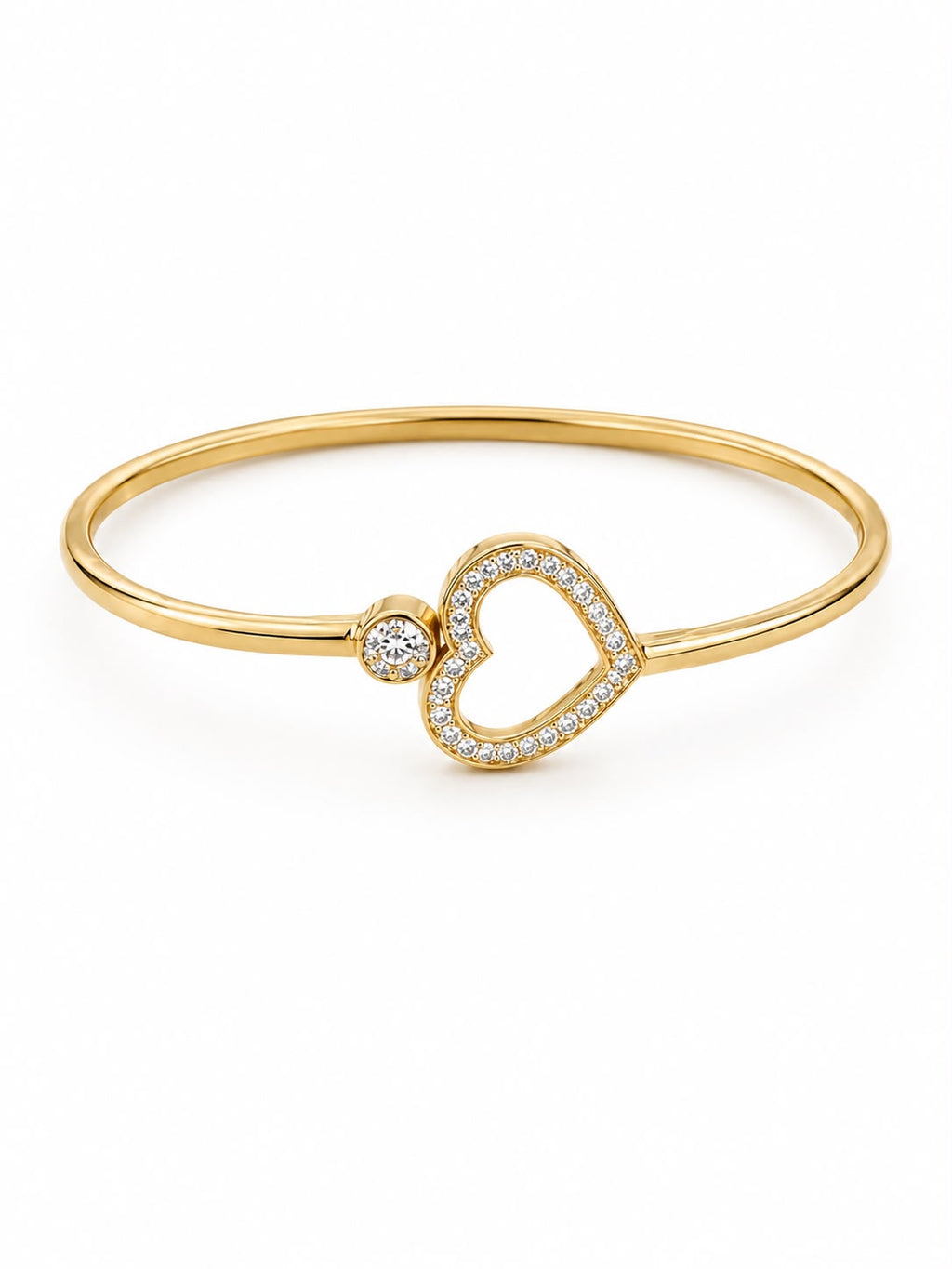 Eternal Heart Crystal Gold Bracelet
