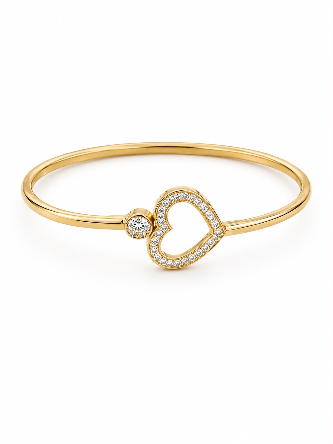 Eternal Heart Crystal Gold Bracelet