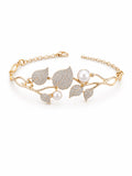 Pearl Leaf Bracelet