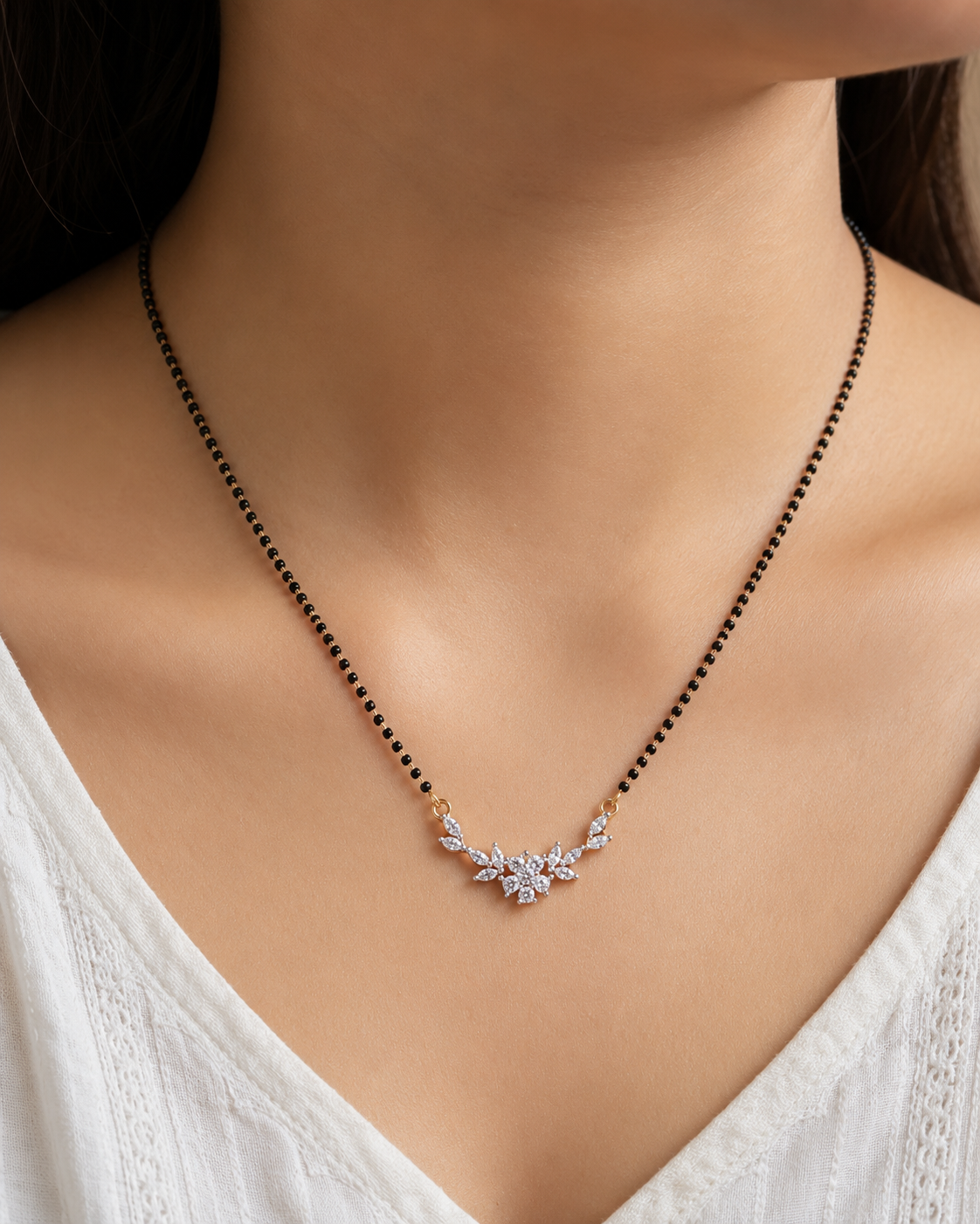 Elegant Floral Mangalsutra