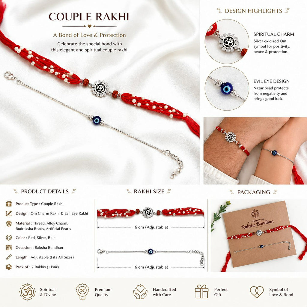 Evil Eye Couple Rakhi