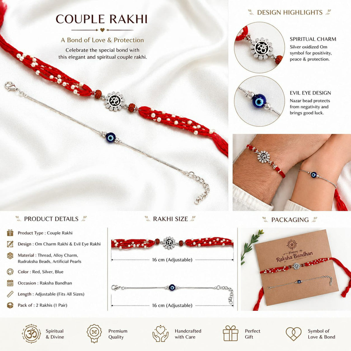 Evil Eye Couple Rakhi