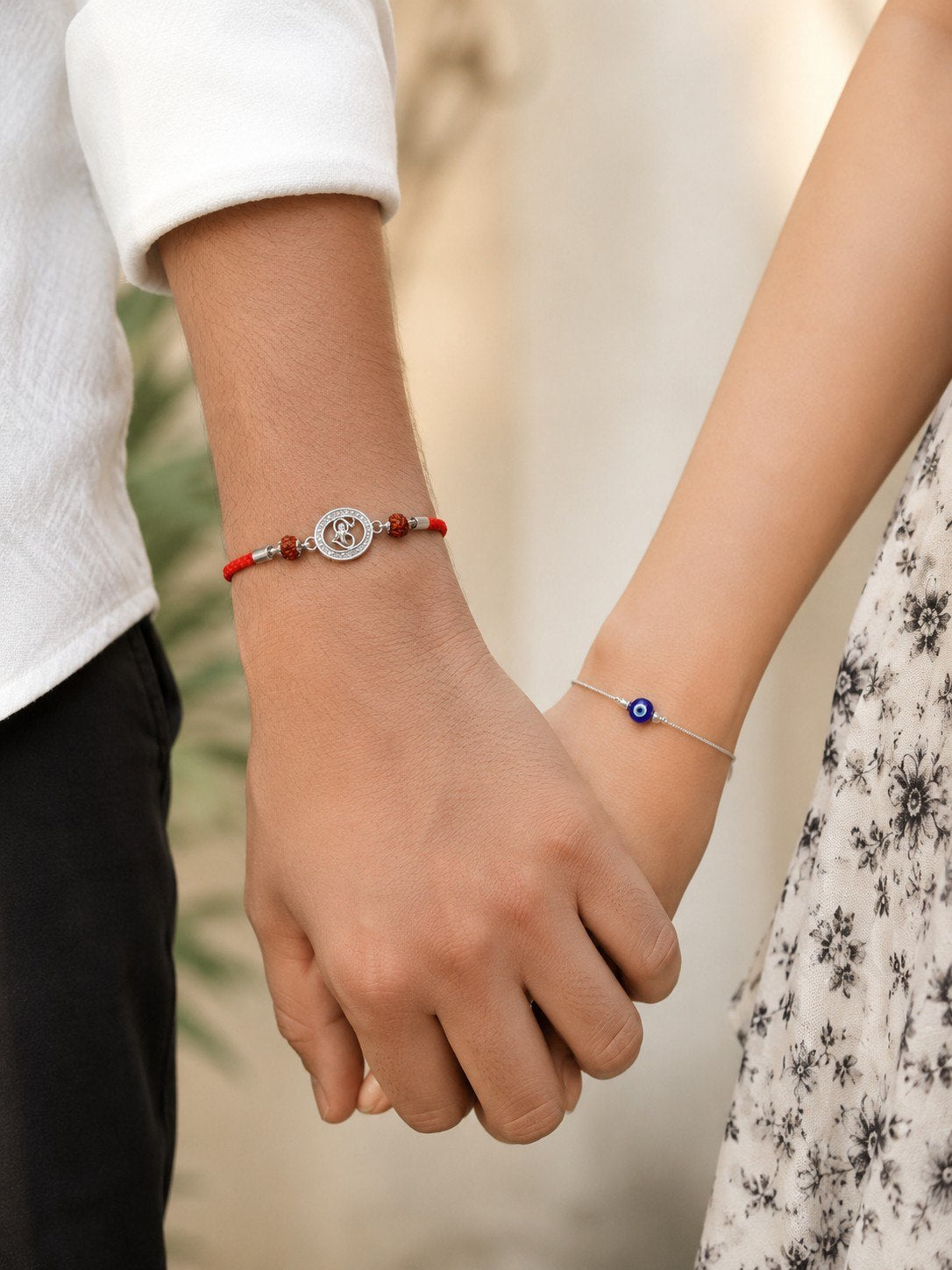 Eternal Bond Couple Rakhi Set